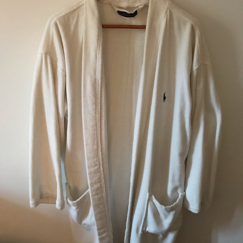 Polo Ralph Lauren White Robe Size Small